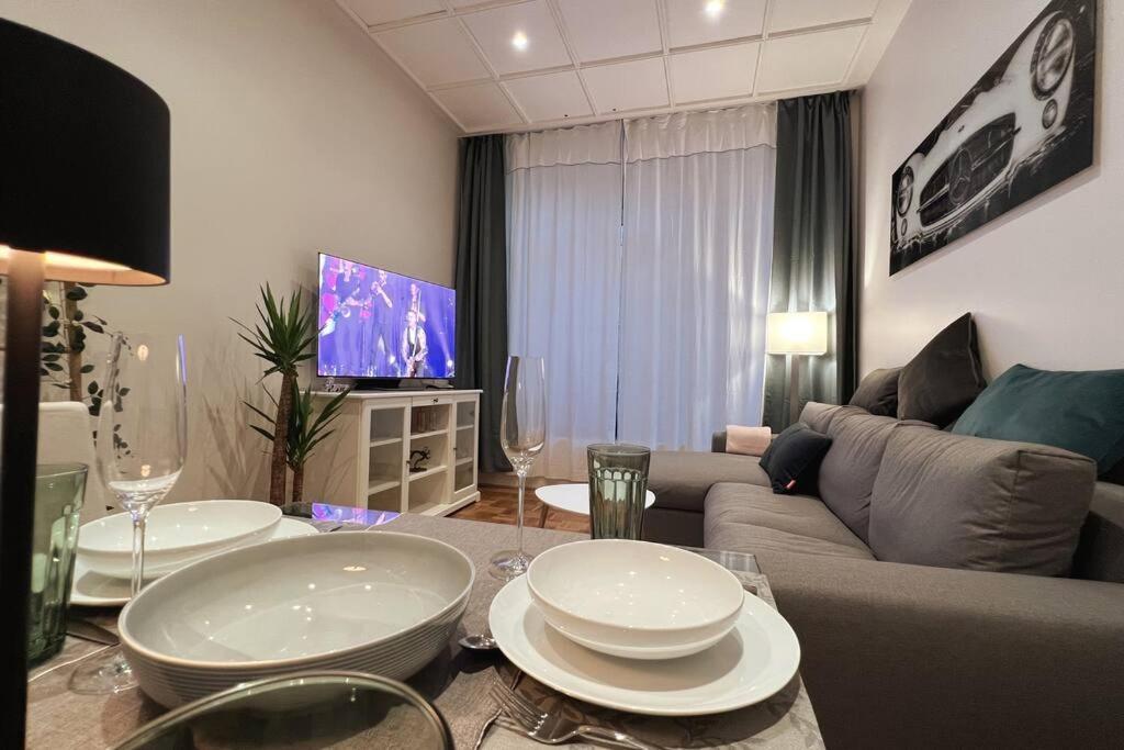 Soul-Apartment Terrasse Privat-Parkplatz Boxspringbett 55Zoll Tv Wlan Lipsk Zewnętrze zdjęcie