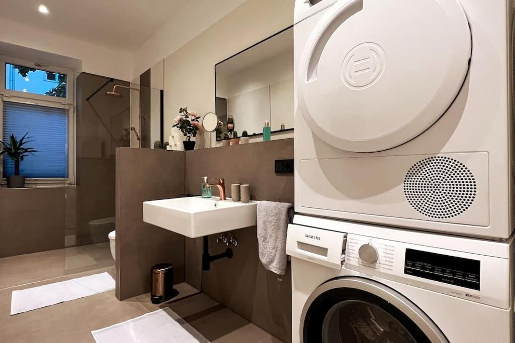 Soul-Apartment Terrasse Privat-Parkplatz Boxspringbett 55Zoll Tv Wlan Lipsk Zewnętrze zdjęcie