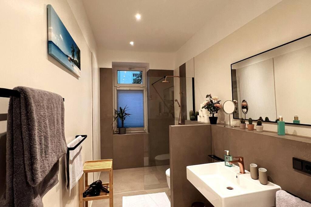Soul-Apartment Terrasse Privat-Parkplatz Boxspringbett 55Zoll Tv Wlan Lipsk Zewnętrze zdjęcie