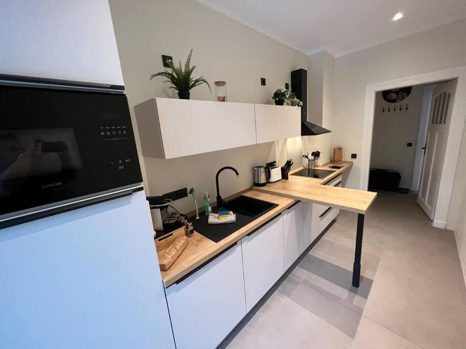 Soul-Apartment Terrasse Privat-Parkplatz Boxspringbett 55Zoll Tv Wlan Lipsk Zewnętrze zdjęcie