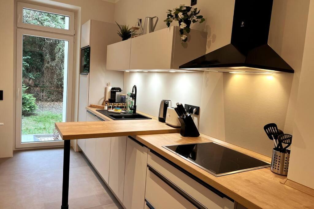 Soul-Apartment Terrasse Privat-Parkplatz Boxspringbett 55Zoll Tv Wlan Lipsk Zewnętrze zdjęcie