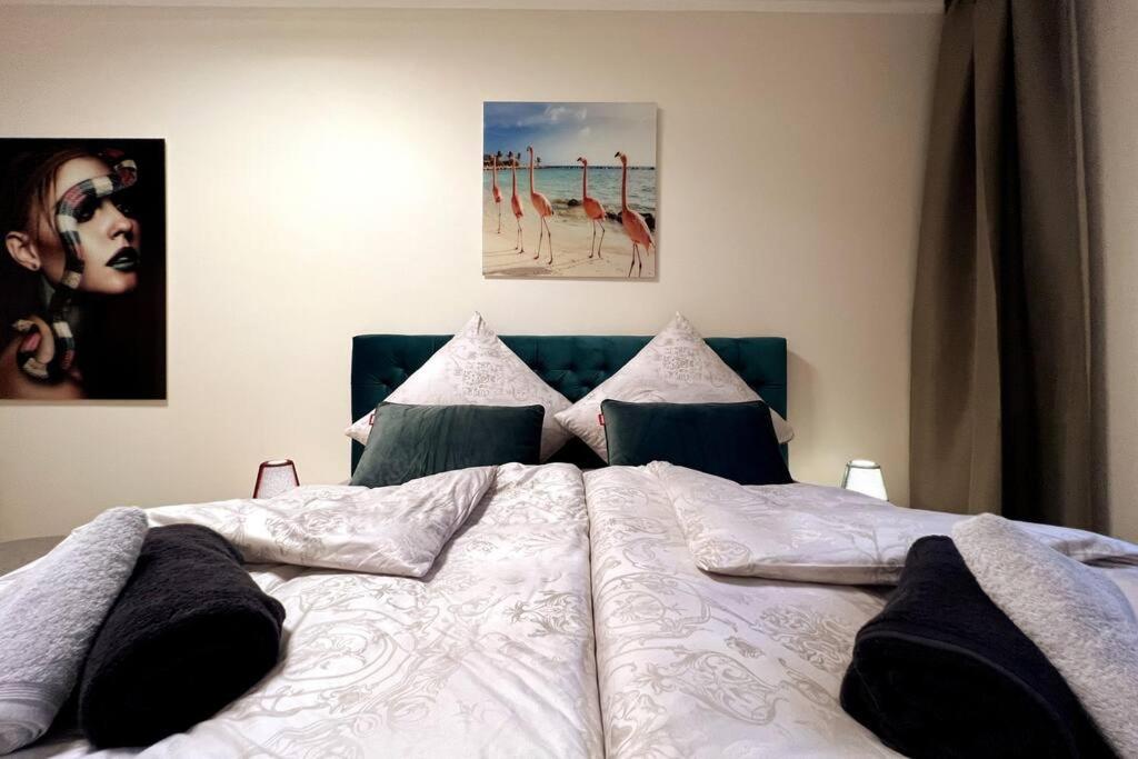 Soul-Apartment Terrasse Privat-Parkplatz Boxspringbett 55Zoll Tv Wlan Lipsk Zewnętrze zdjęcie